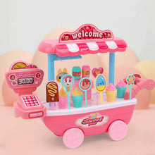 Girl Supermarket Simulation Kitchen Ice Cream Dessert Trolley