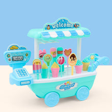 Girl Supermarket Simulation Kitchen Ice Cream Dessert Trolley