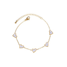 Ins Love Bracelet  Stainless Steel Dripping Heart Bracelet Fashion Valentine's Day Jewelry Gift